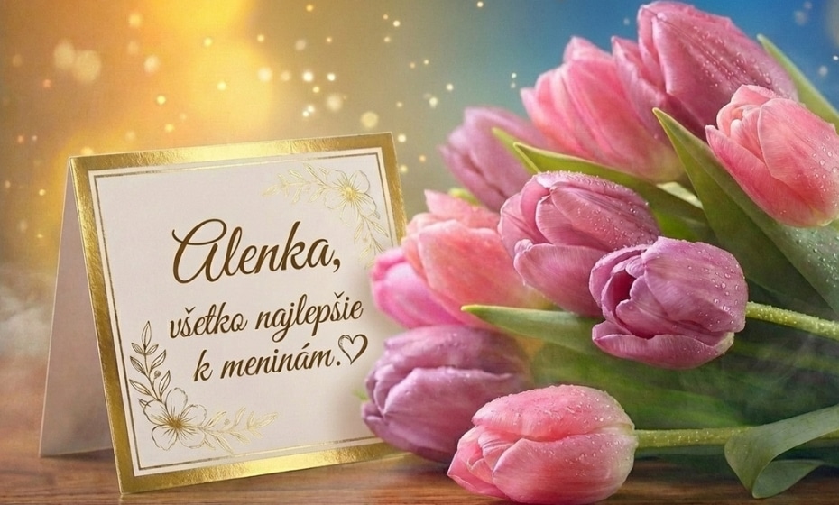 Alenka, krásny meninový deň.